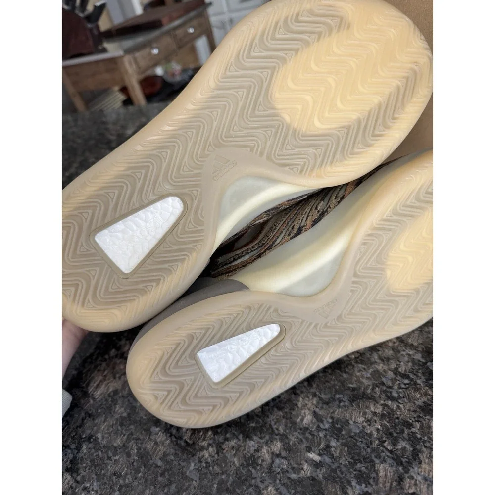 Adidas Yeezy QNTM Flaora Orange Tan High Top Sneakers GW5314 Mens 14